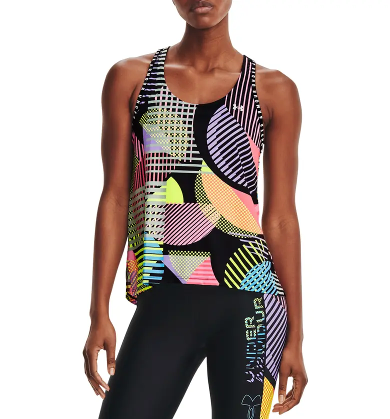 Under Armour Geo Print Tank_BLACK / NOVA BLUE / WHITE