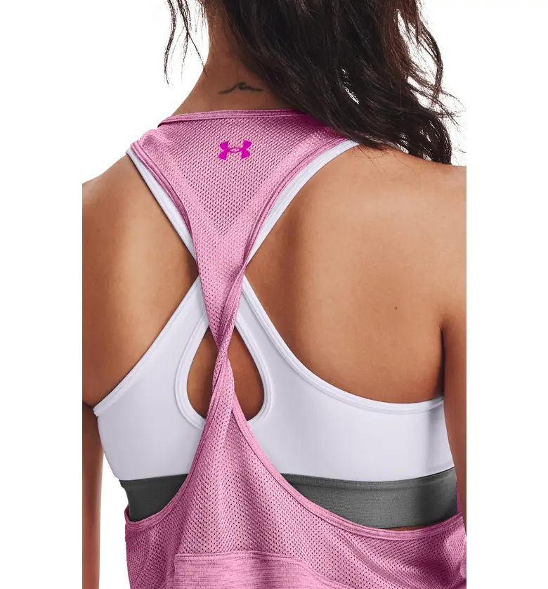 Under Armour Tech Vent Racerback Tank_PLANET PINK / METEOR PINK