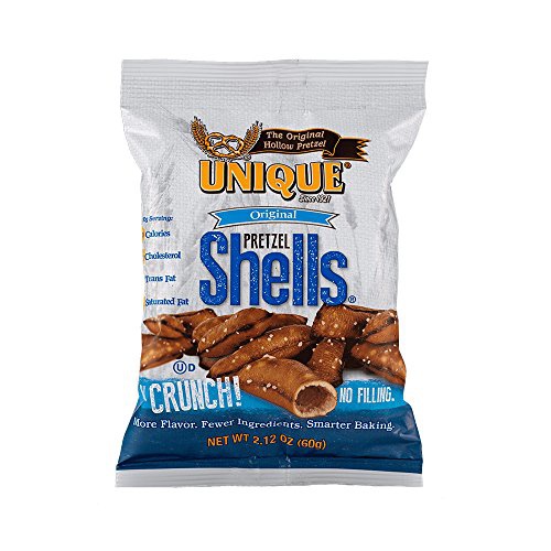  Unique Pretzels, Original Pretzel Shells, Homestyle Baked, Vegan, Certified OU Kosher and non-GMO, 2.12 Bags, Original Shells, 50.88 Oz (Pack of 24)