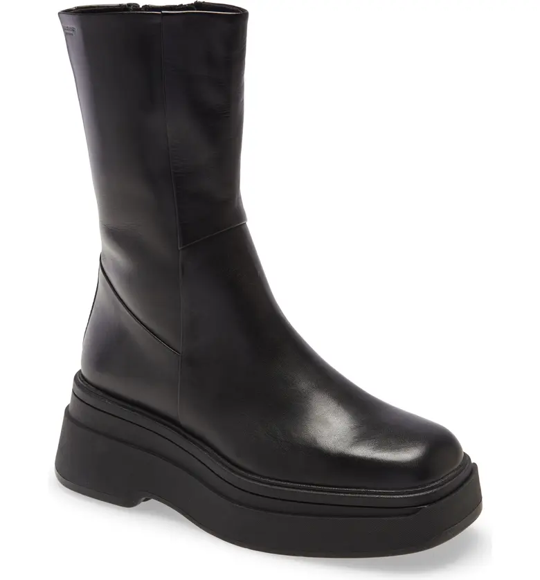 Vagabond Shoemakers Carla Platform Boot_BLACK LEATHER