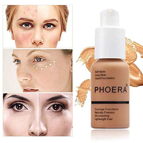  VENTIGA 2PCS Matte Oil Control Concealer Foundation Cream,30ml Natural Moisturizing Highlighting Long Lasting Waterproof Matte Liquid Foundation (104 Buff Beige)