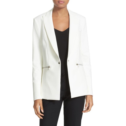  Veronica Beard Scuba Jacket_WHITE