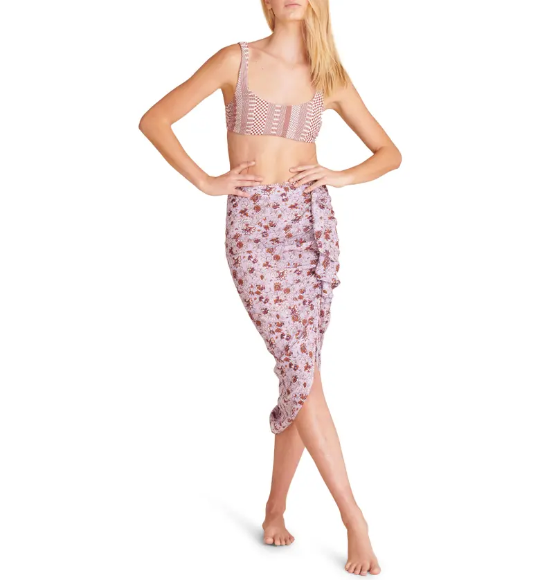 Veronica Beard Hazel Wrap Cover Up Skirt_LAVENDER MULTI