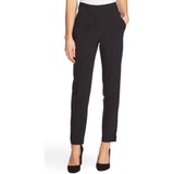 Vince Camuto Pintuck Stretch Crepe Skinny Pants_RICH BLACK