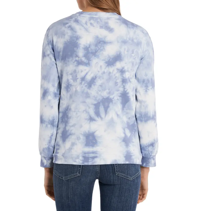  Vince Camuto Tie Dye V-Neck Top_BLUE CLOUD