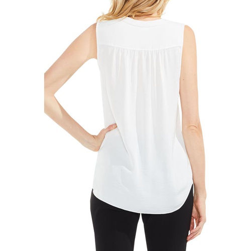  Vince Camuto Rumpled Satin Blouse_NEW IVORY