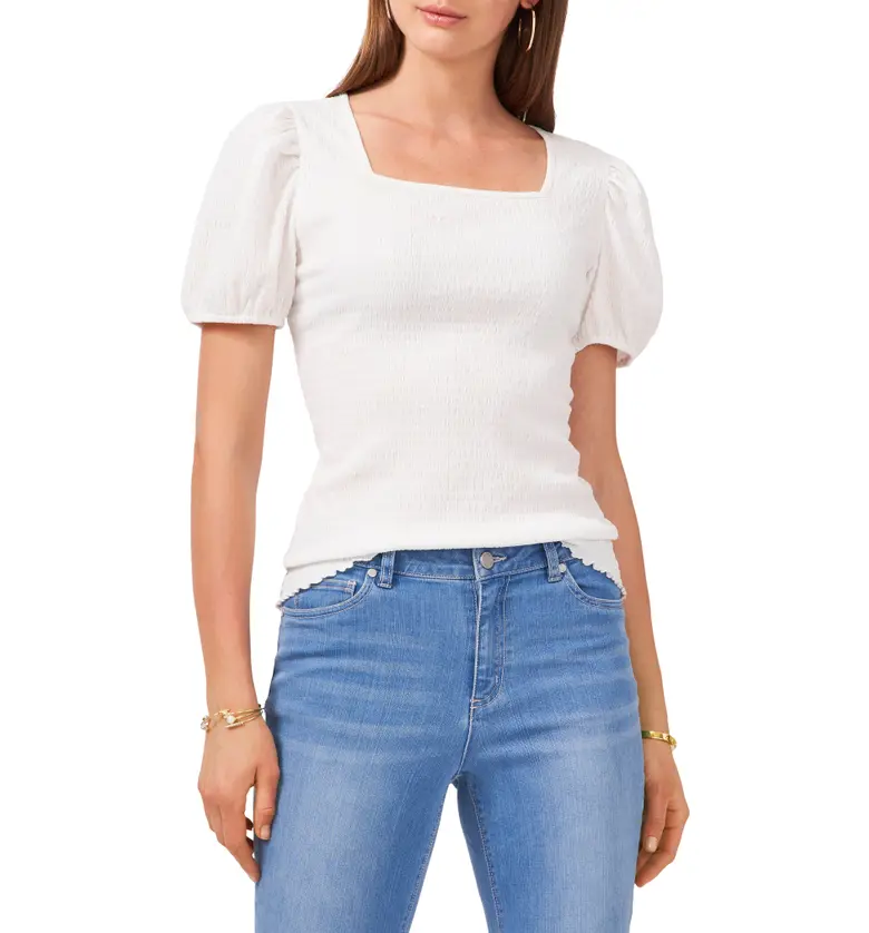 Vince Camuto Puff Shoulder Top_NEW IVORY