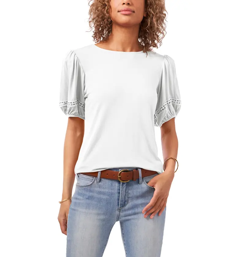 Vince Camuto Puff Sleeve Top_NEW IVORY