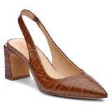 Vince Camuto Hamden Slingback Pointed Toe Pump_BROWN LARGE SCALE CROC