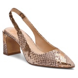 Vince Camuto Hamden Slingback Pointed Toe Pump_GOLD SOFT SNAKE LEATHER