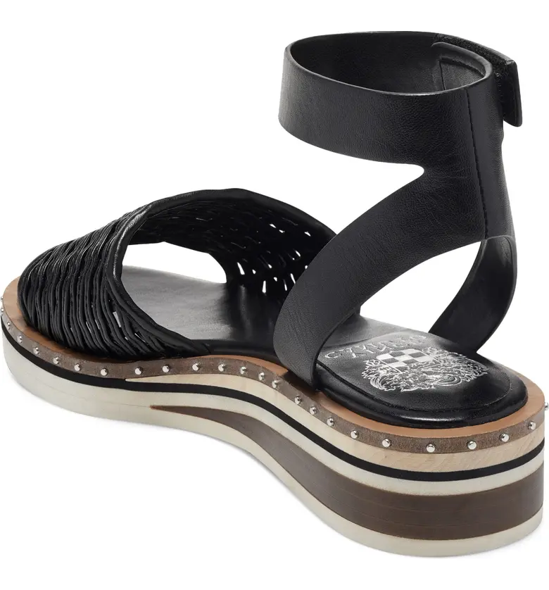  Vince Camuto Minniah Ankle Strap Wedge Sandal_BLACK