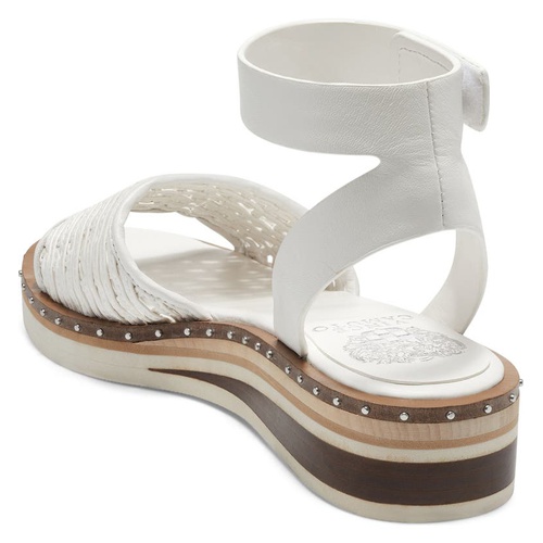  Vince Camuto Minniah Ankle Strap Wedge Sandal_WHITE SWAN