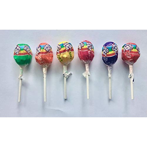  V RIVER FINN Rain-Blo Pops - Assorted Flavors - (Box of 100) Delicious Bubble Gum Center With A Fruit Flavored Candy Shell! Perfect for Parties, Treats, Candy Bowls, Gifts, Favors, and More!