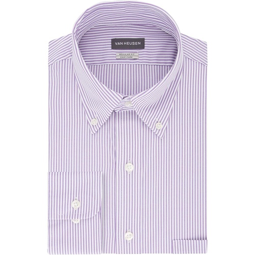  Van Heusen Mens Dress Shirt Regular Fit Pinpoint Stripe