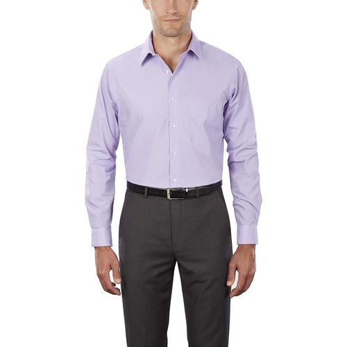  Van Heusen Mens Dress Shirt Regular Fit Poplin Solid