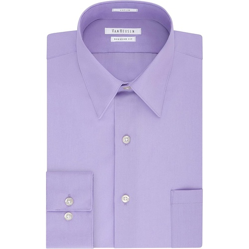  Van Heusen Mens Dress Shirt Regular Fit Poplin Solid