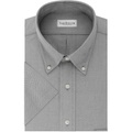 Van Heusen Mens Short Sleeve Dress Shirt Regular Fit Oxford Solid