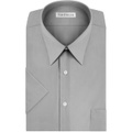 Van Heusen Mens Short Sleeve Dress Shirt Regular Fit Poplin Solid