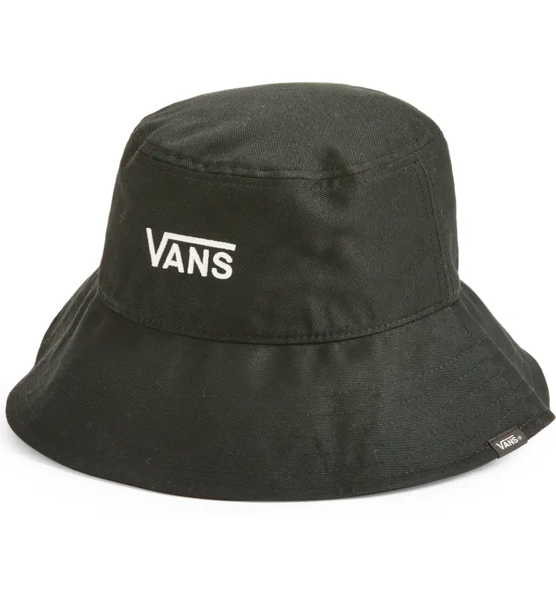 반스 Vans Level Up Cotton Bucket Hat_BLACK-WHITE