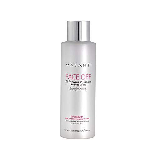  Vasanti Cosmetics FACE OFF - Oil-Free Makeup Remover for Eyes and Face - Paraben Free, Sulfate Free - For Sensitive Skin