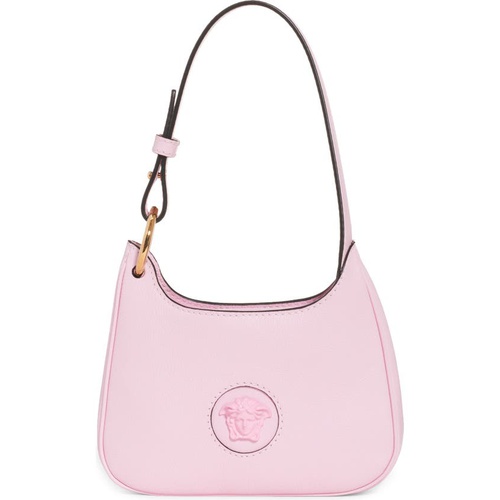 베르사체 Versace Mini La Medusa Leather Hobo_LIGHT PINK-VERSACE GOLD