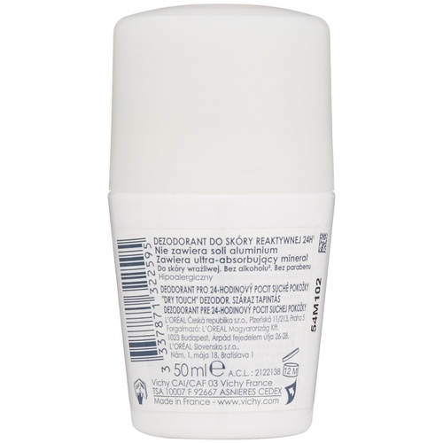  Vichy 24-Hour Dry-Touch Deodorant, 1.7 Fl Oz