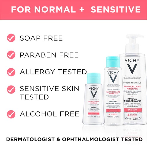  Vichy Purete Thermale One Step Micellar Cleansing Water & Makeup Remover