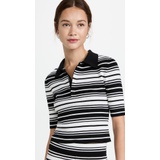 Victor Glemaud Striped Polo