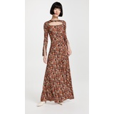 Victoria Beckham Floorlength Floral Dress