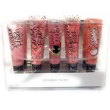 Victorias Secret Gloss for Days Flavored Lip Gloss, Set of 5 with Carrying Case