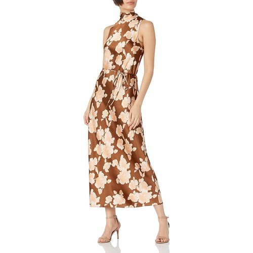 빈스 Vince Womens Tapestry Floral Turtle Neck Dress