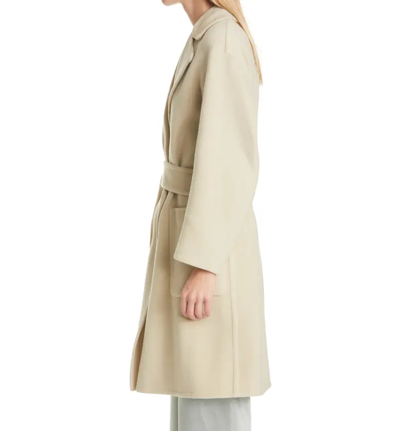 빈스 Vince Patch Pocket Belted Wool Blend Coat_SEPIA