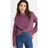 Vince Ribbed Funnel Neck Sweater