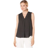 Vince Camuto Sleeveless Poetic Dots V-Neck Blouse