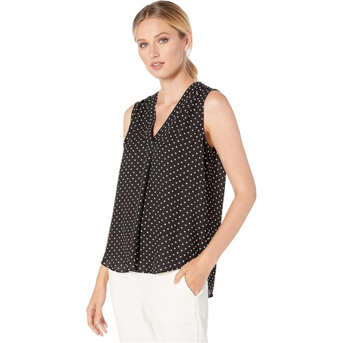  Vince Camuto Sleeveless Poetic Dots V-Neck Blouse