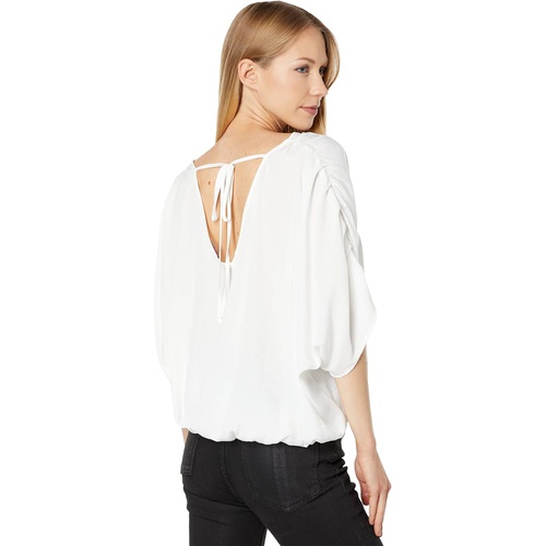  Vince Camuto Dolman Sleeve Fold Front V-Neck Rumple