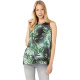 Vince Camuto Sleeveless Exotic Palms Blouse