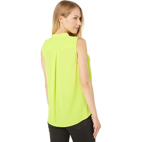 Vince Camuto Sleeveless Fold-Over Front Blouse