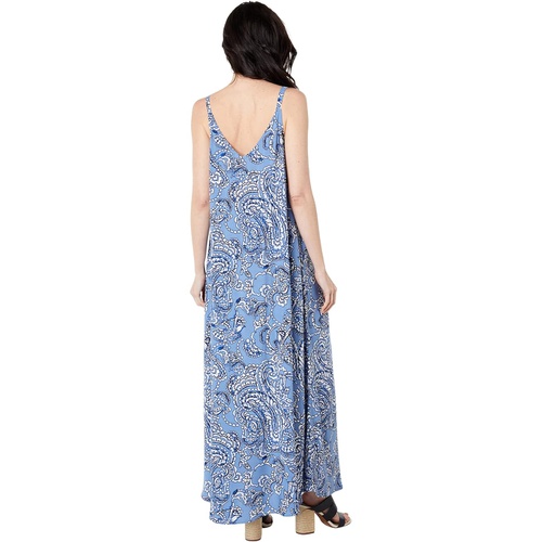  Vince Camuto Sleeveless Embellished Paisley Maxi Dress