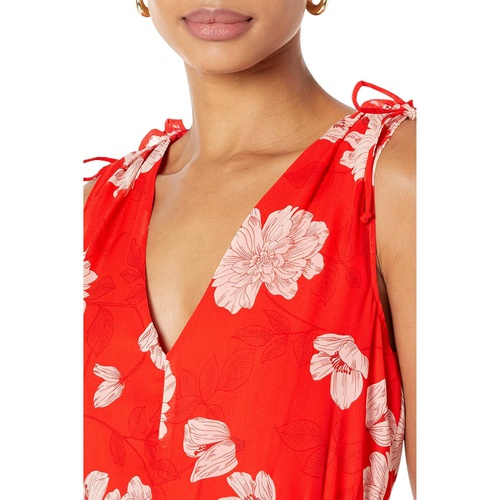  Vince Camuto Chiffon V-Neck with Tie Shoulders