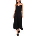 Vince Camuto Sleeveless V-Neck Rumple Twill Maxi Dress