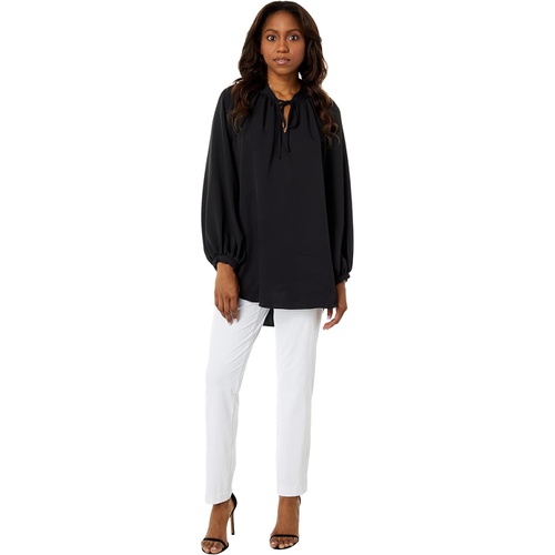  Vince Camuto Long Sleeve Double Cuff V-Neck Luxe Crepe De Chine Tunic