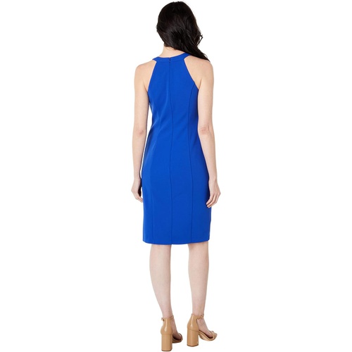  Vince Camuto Sleeveless Cocktail Dress with Neckband and Keyholes