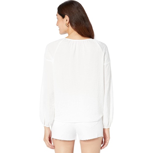  Vince Camuto Long Sleeve Keyhole Front Rumple Peasant