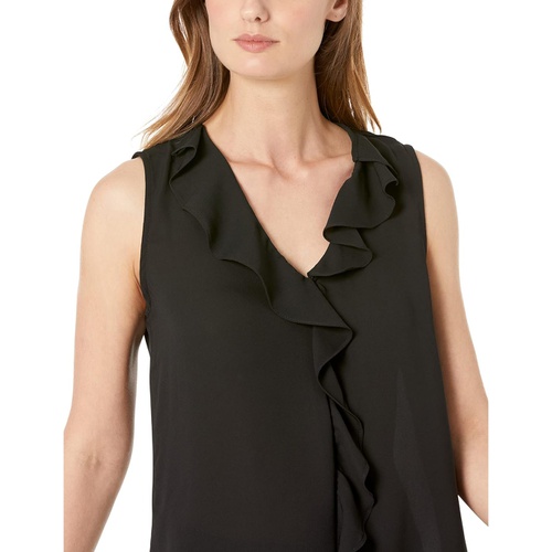  Vince Camuto V-Neck Ruffle Front Blouse