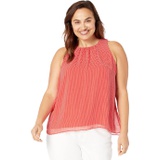 Vince Camuto Sleeveless Fragment Geo Shell Top