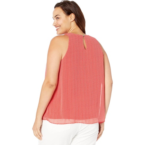  Vince Camuto Sleeveless Fragment Geo Shell Top