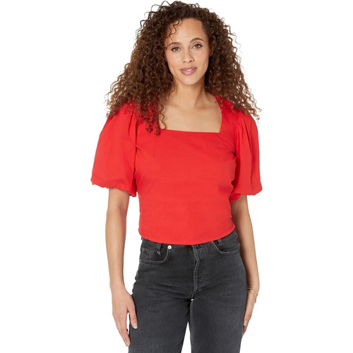  Vince Camuto Puff Sleeve Square Neck Blouse