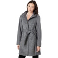 Vince Camuto Belted Wool Coat with High Neck and PU Trim V29777A-ME