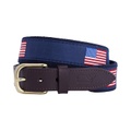 Vineyard Vines Boys American Flag Canvas Club Belt